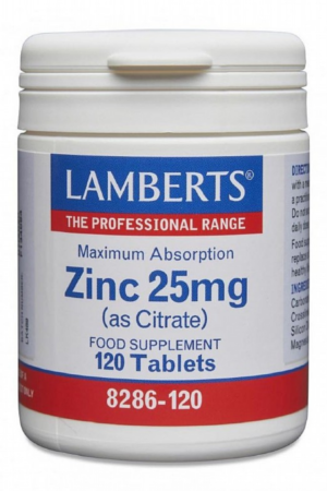 Lamberts Zinc Citrate 25mg Tabs 120's